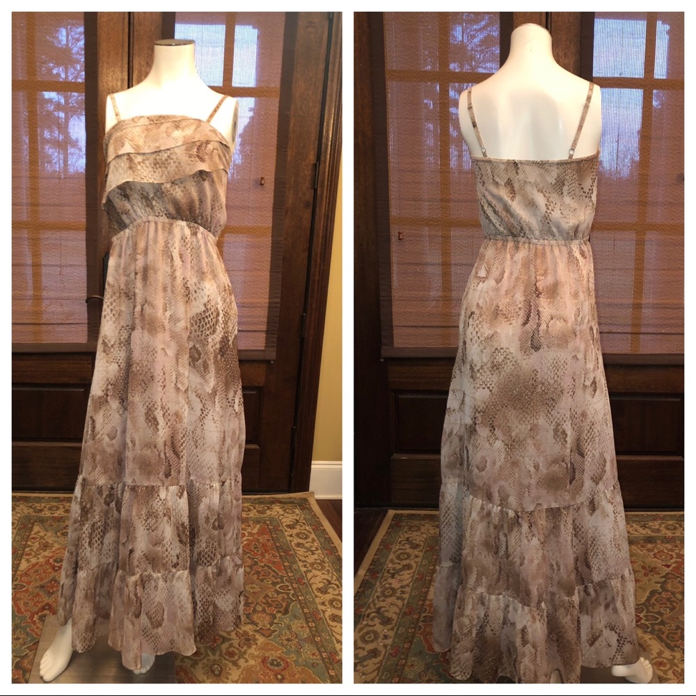 Express Snake Print Maxi Dress - Picture 1 of 2